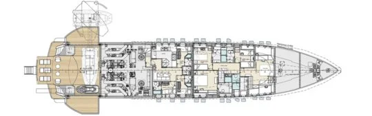 Pershing 140 - Lower Deck 2